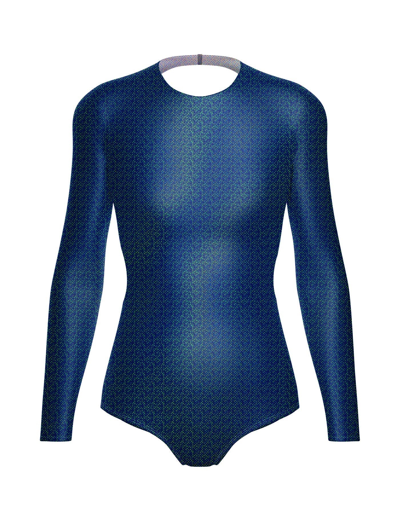 Hologram LS Leotard Triangle Back