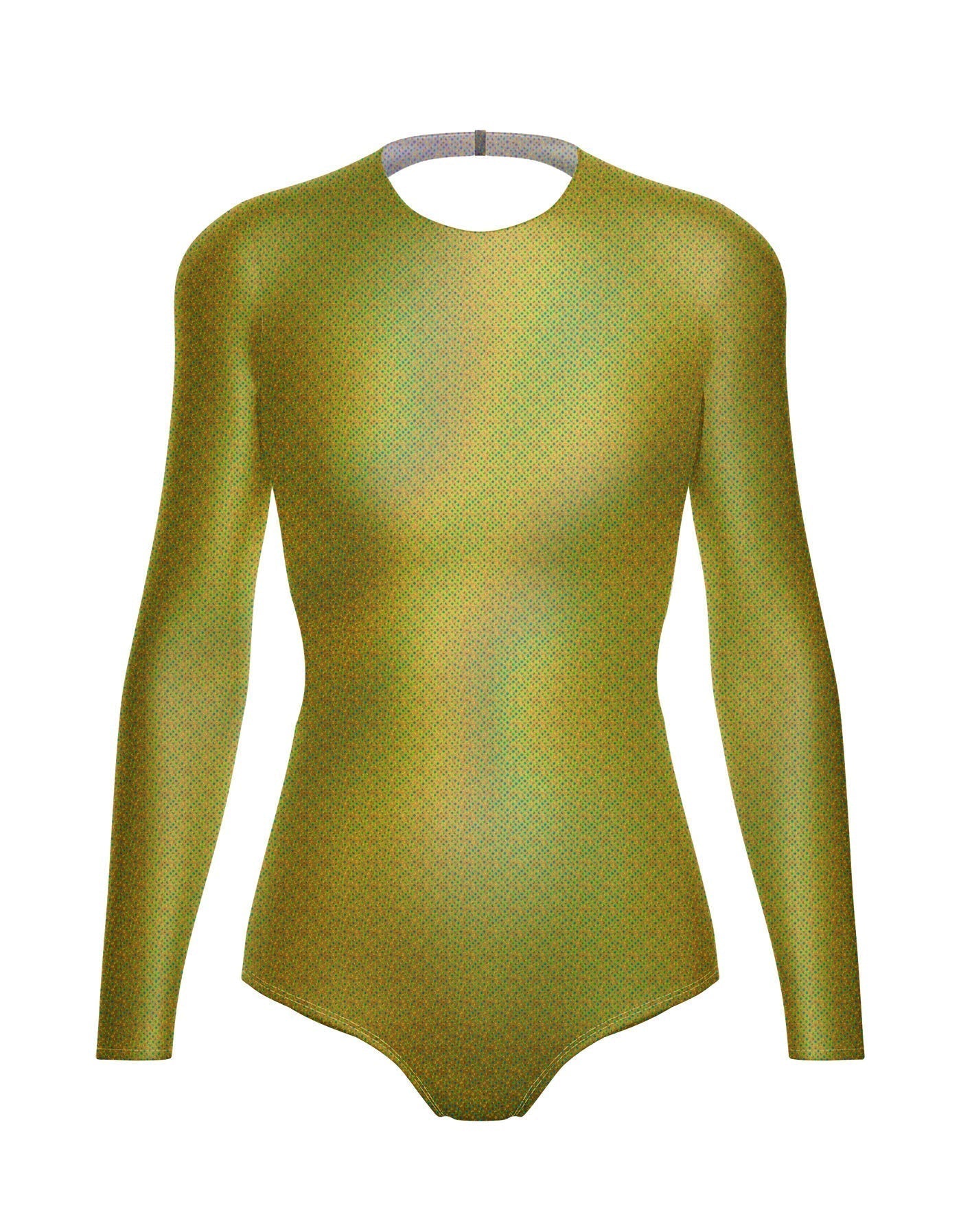 Hologram LS Leotard Triangle Back