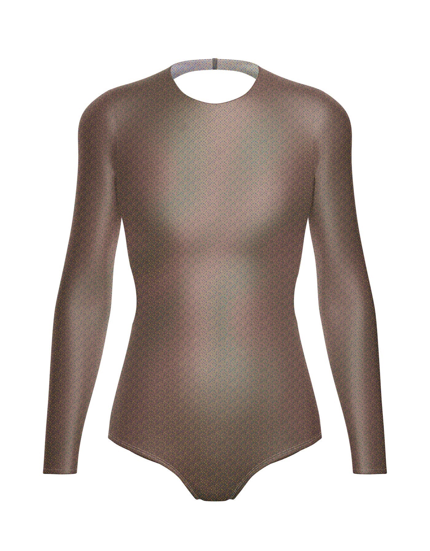 Hologram LS Leotard Triangle Back