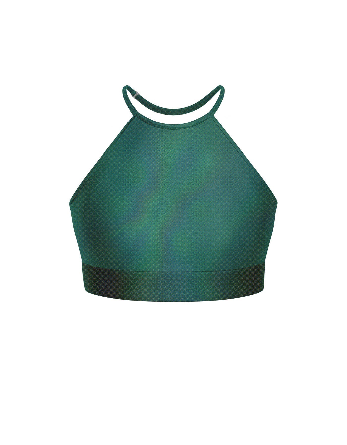 Hologram Halter Binding Crop Top