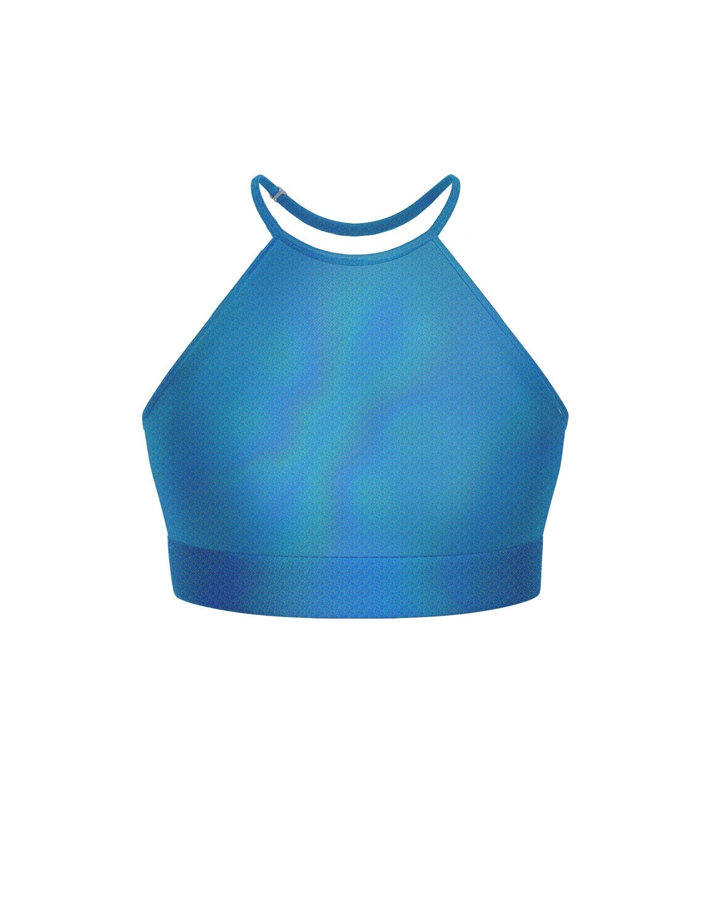 Hologram Halter Binding Crop Top