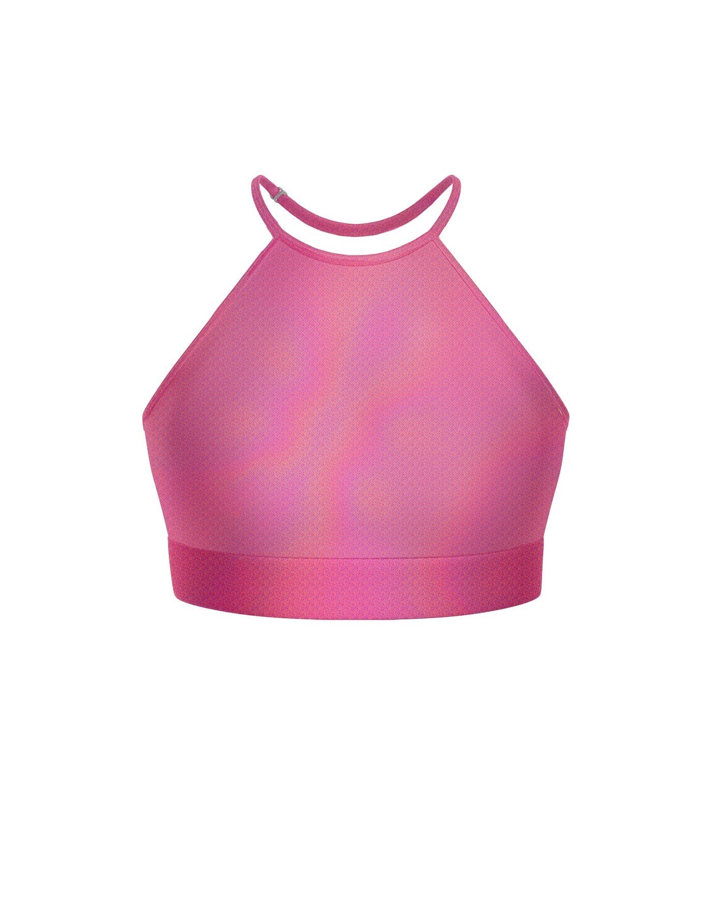 Hologram Halter Binding Crop Top