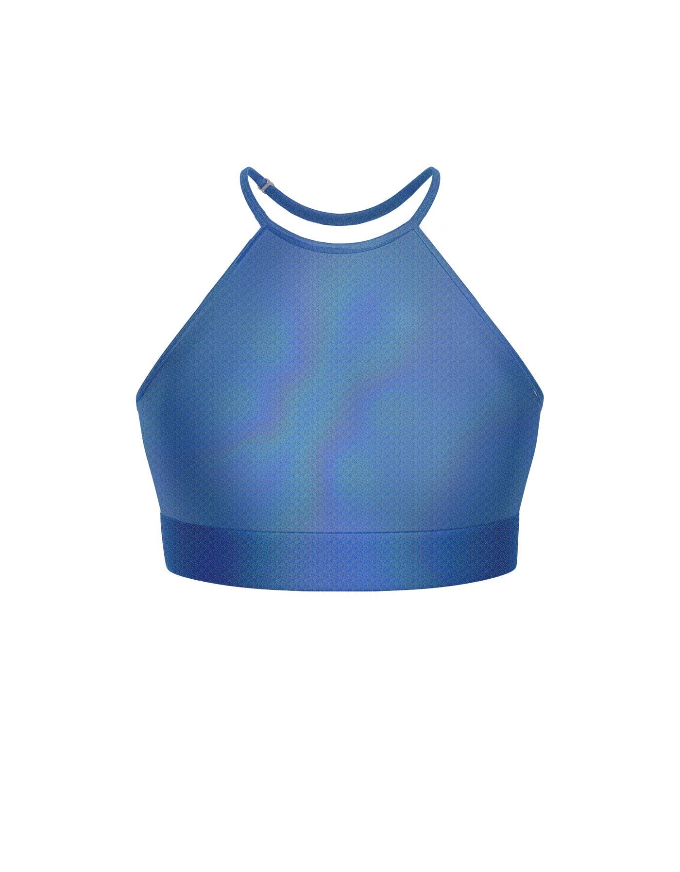 Hologram Halter Binding Crop Top
