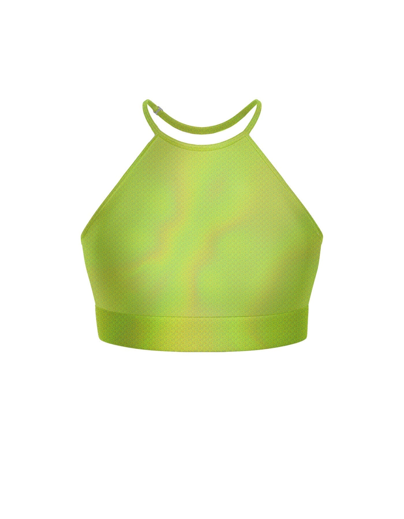 Hologram Halter Binding Crop Top