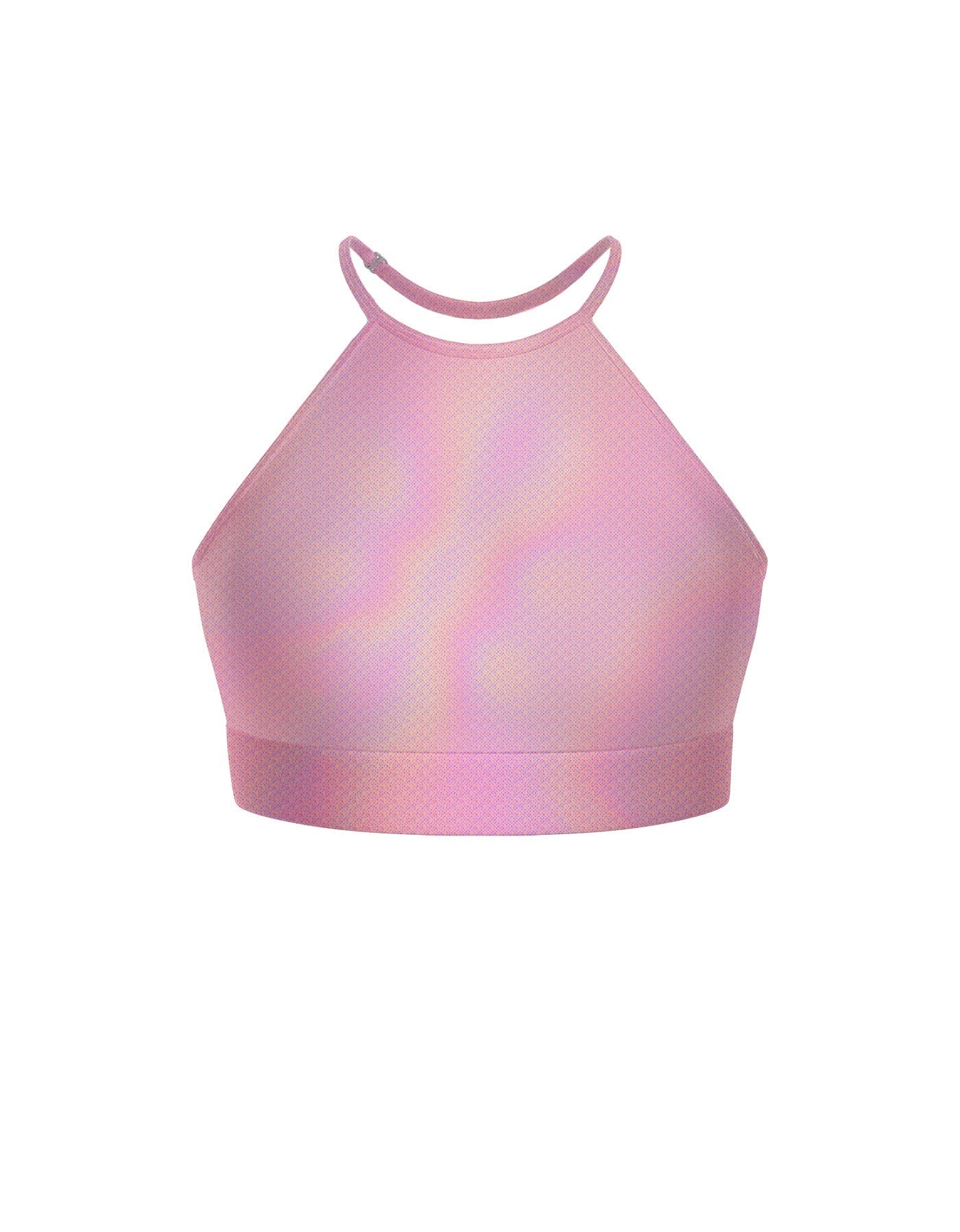 Hologram Halter Binding Crop Top