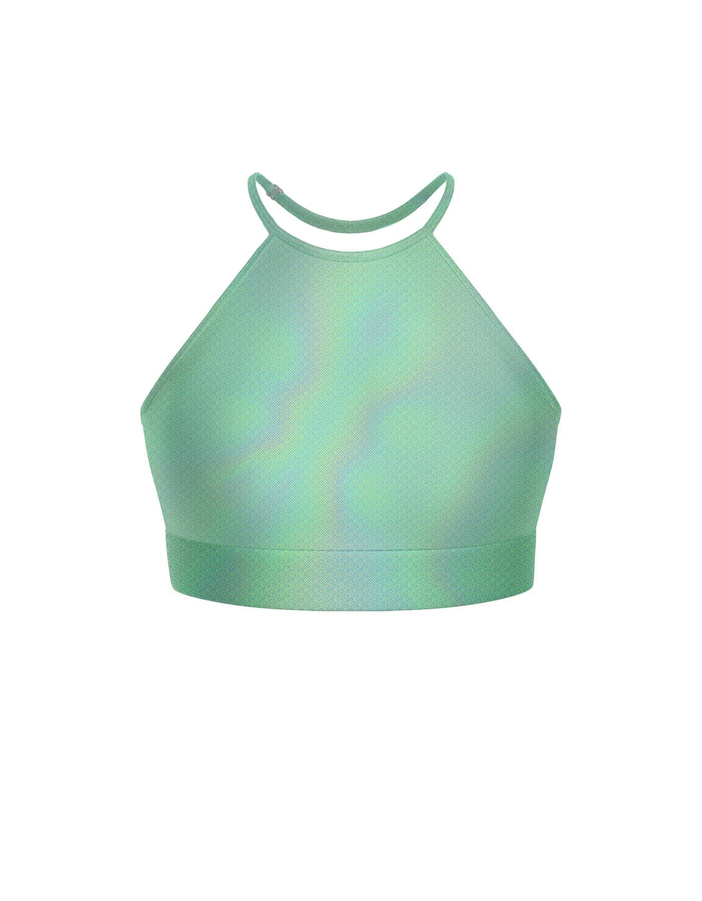 Hologram Halter Binding Crop Top