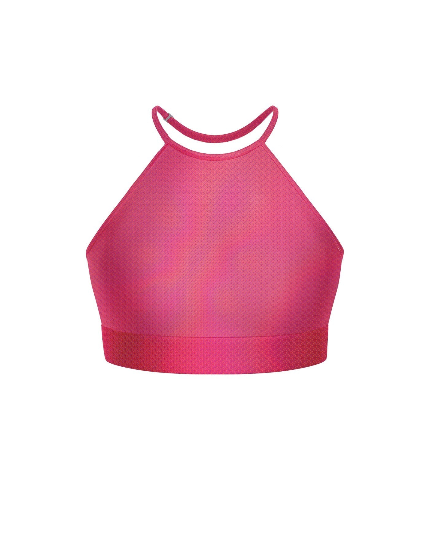Hologram Halter Binding Crop Top