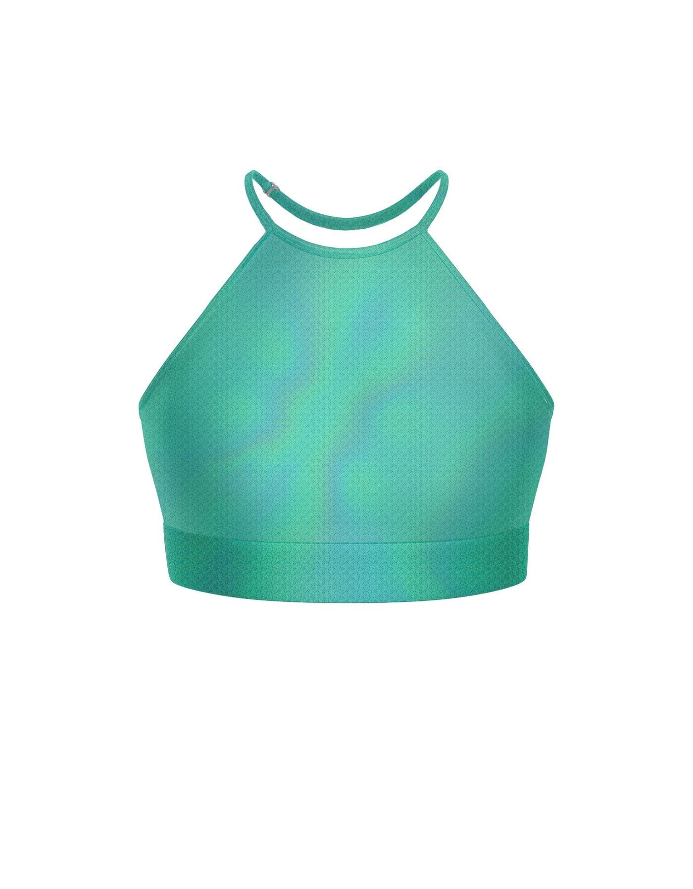 Hologram Halter Binding Crop Top
