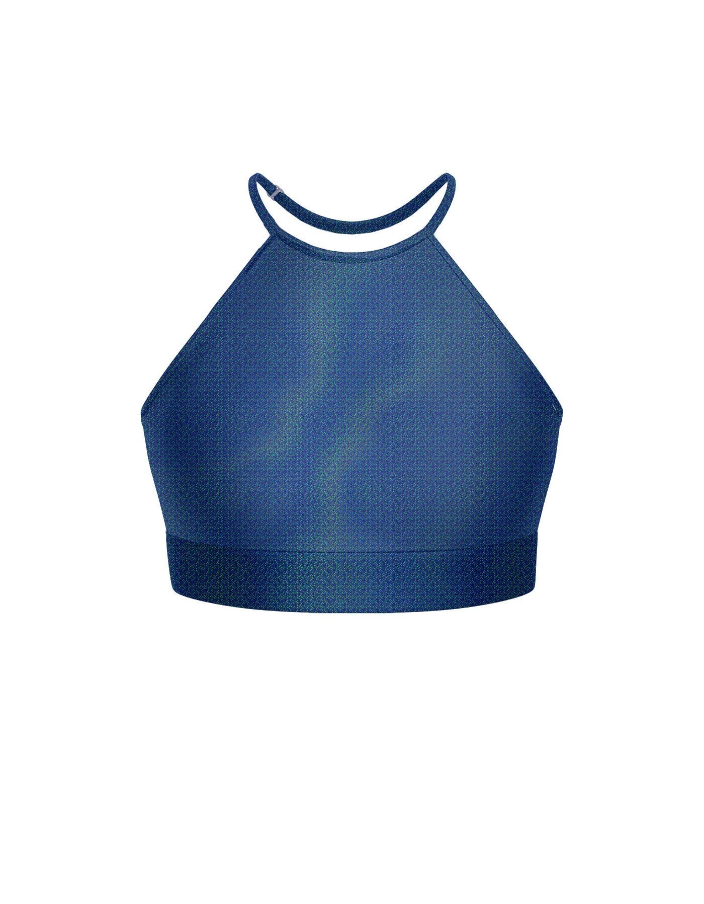 Hologram Halter Binding Crop Top