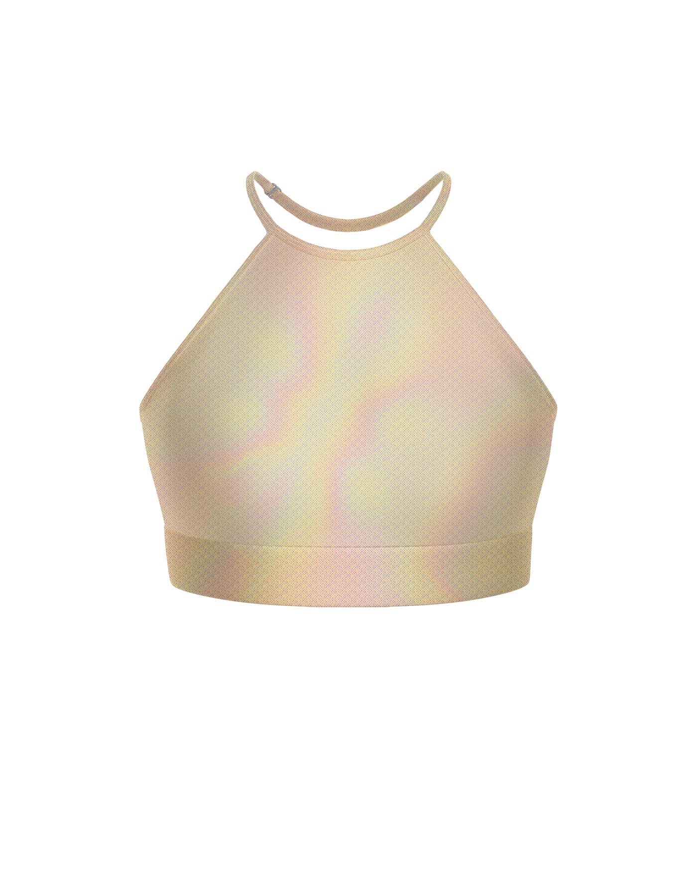 Hologram Halter Binding Crop Top