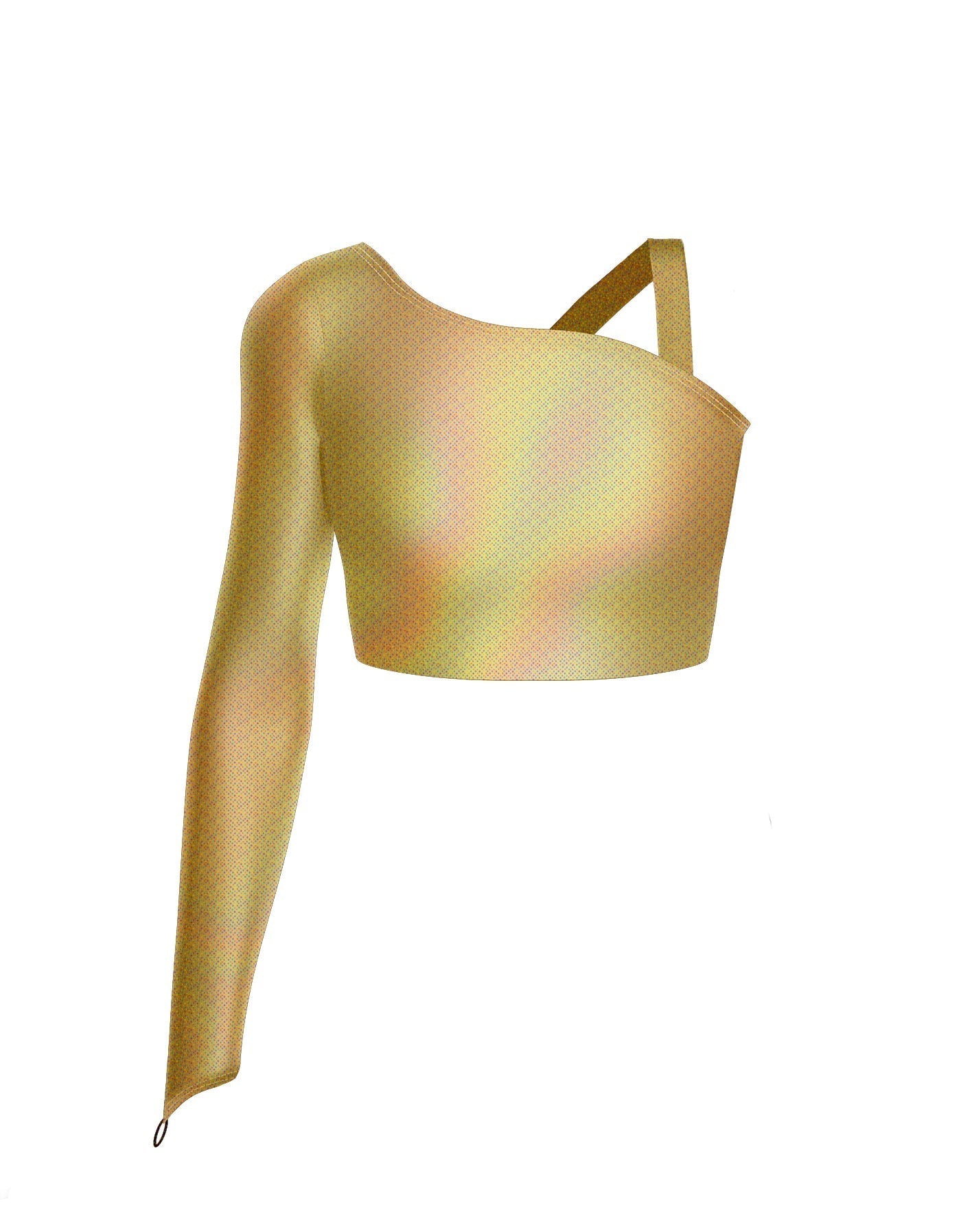 Hologram Sparks Fly Crop Top