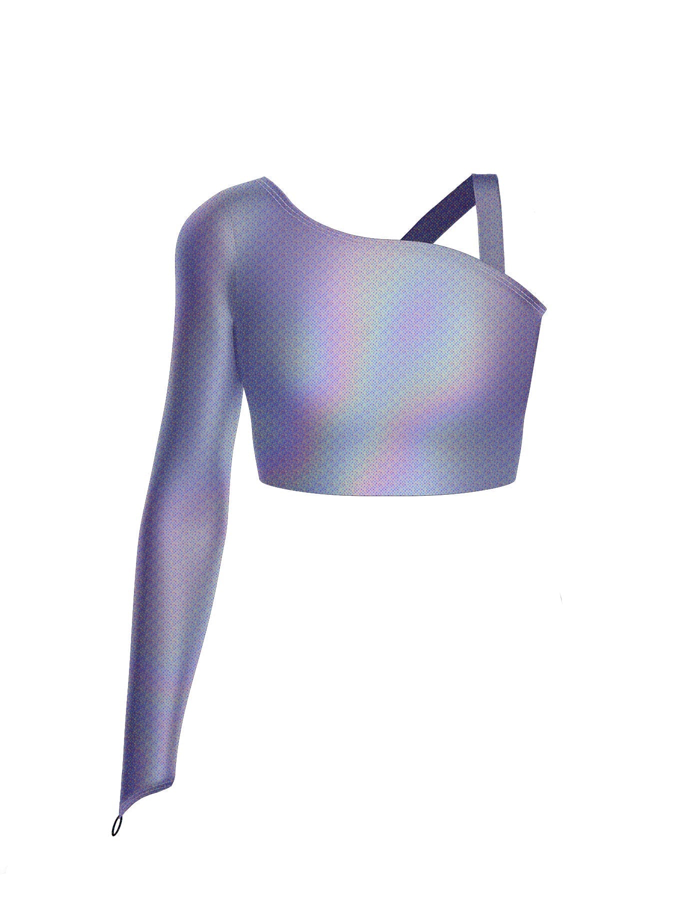 Hologram Sparks Fly Crop Top