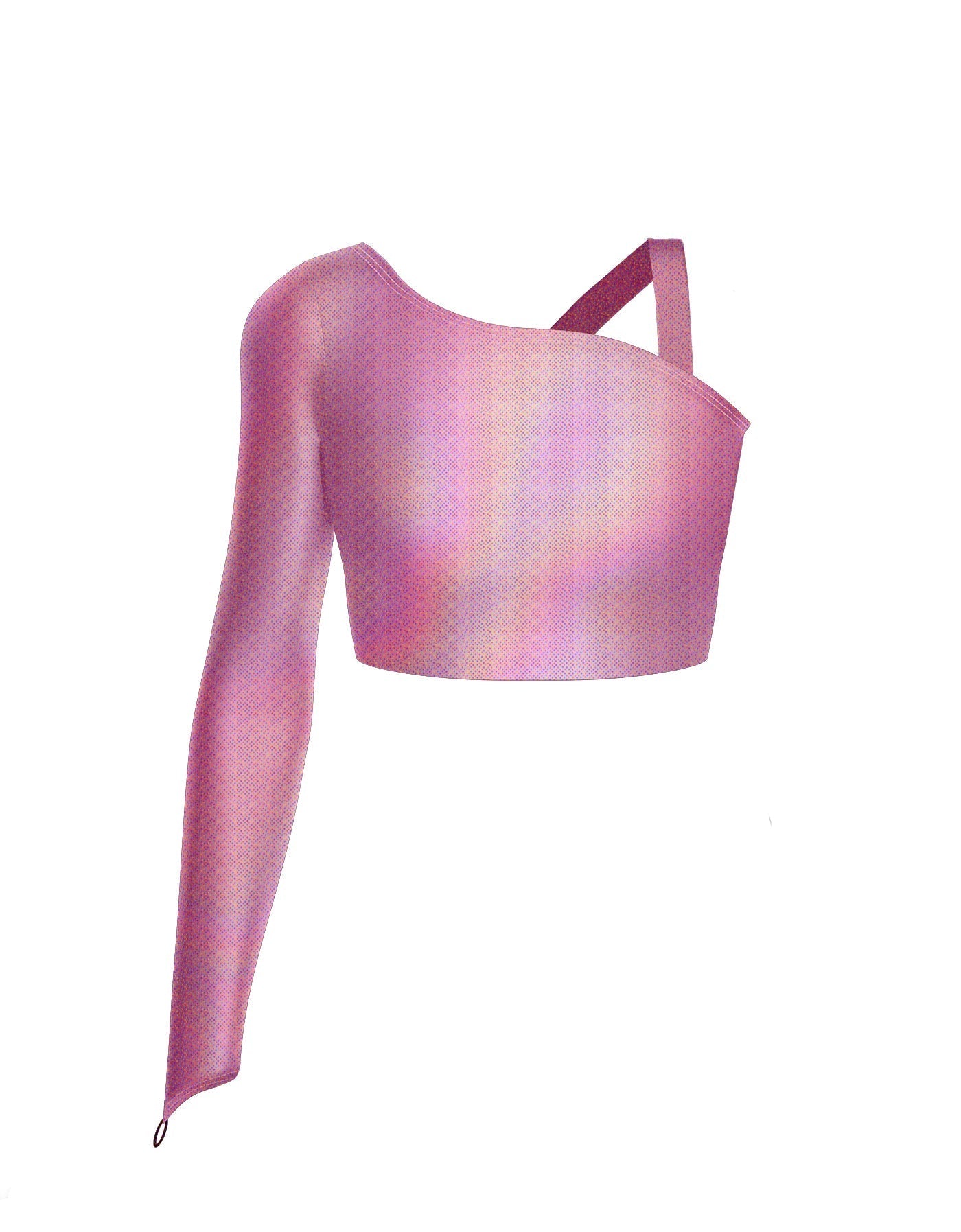 Hologram Sparks Fly Crop Top