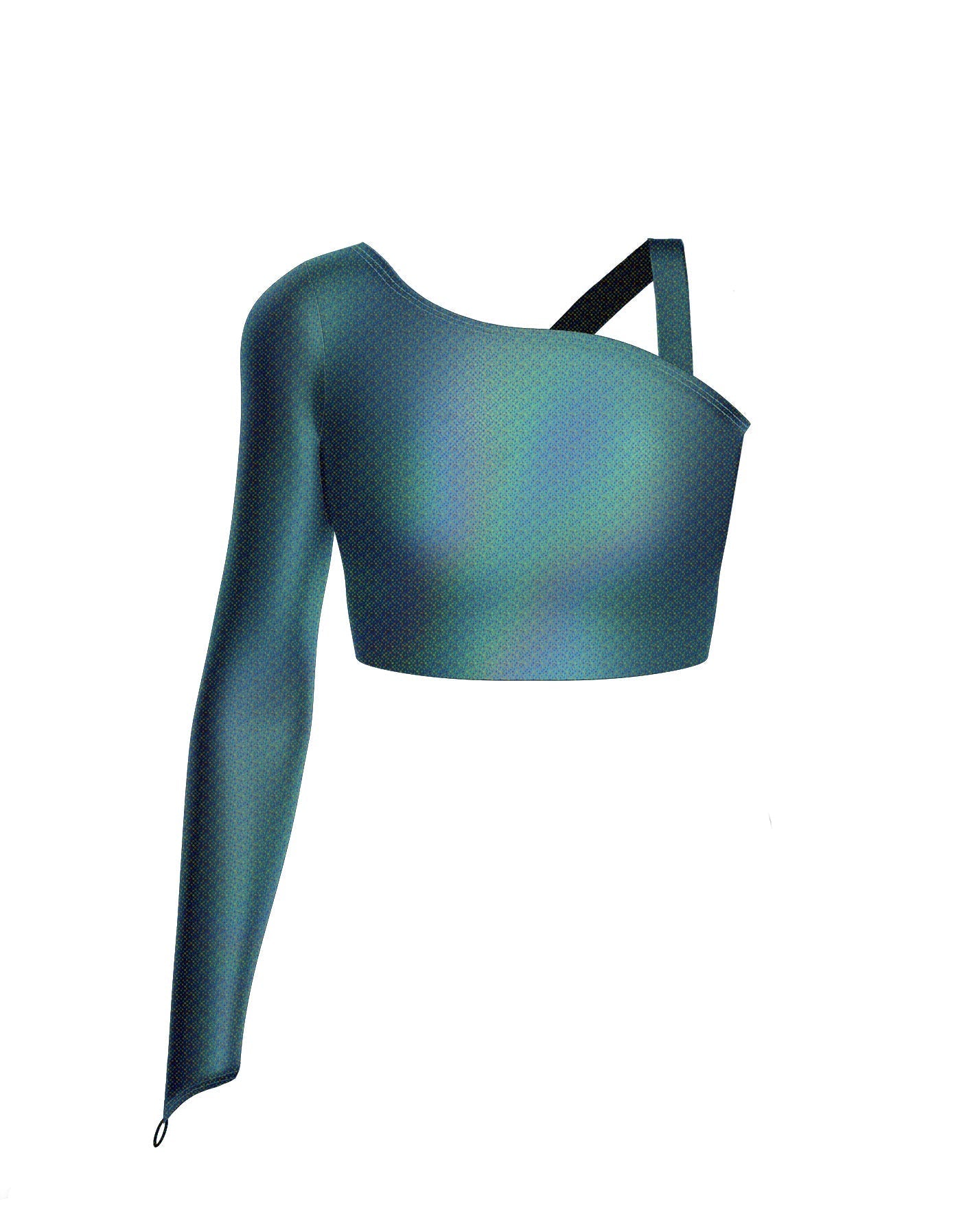 Hologram Sparks Fly Crop Top