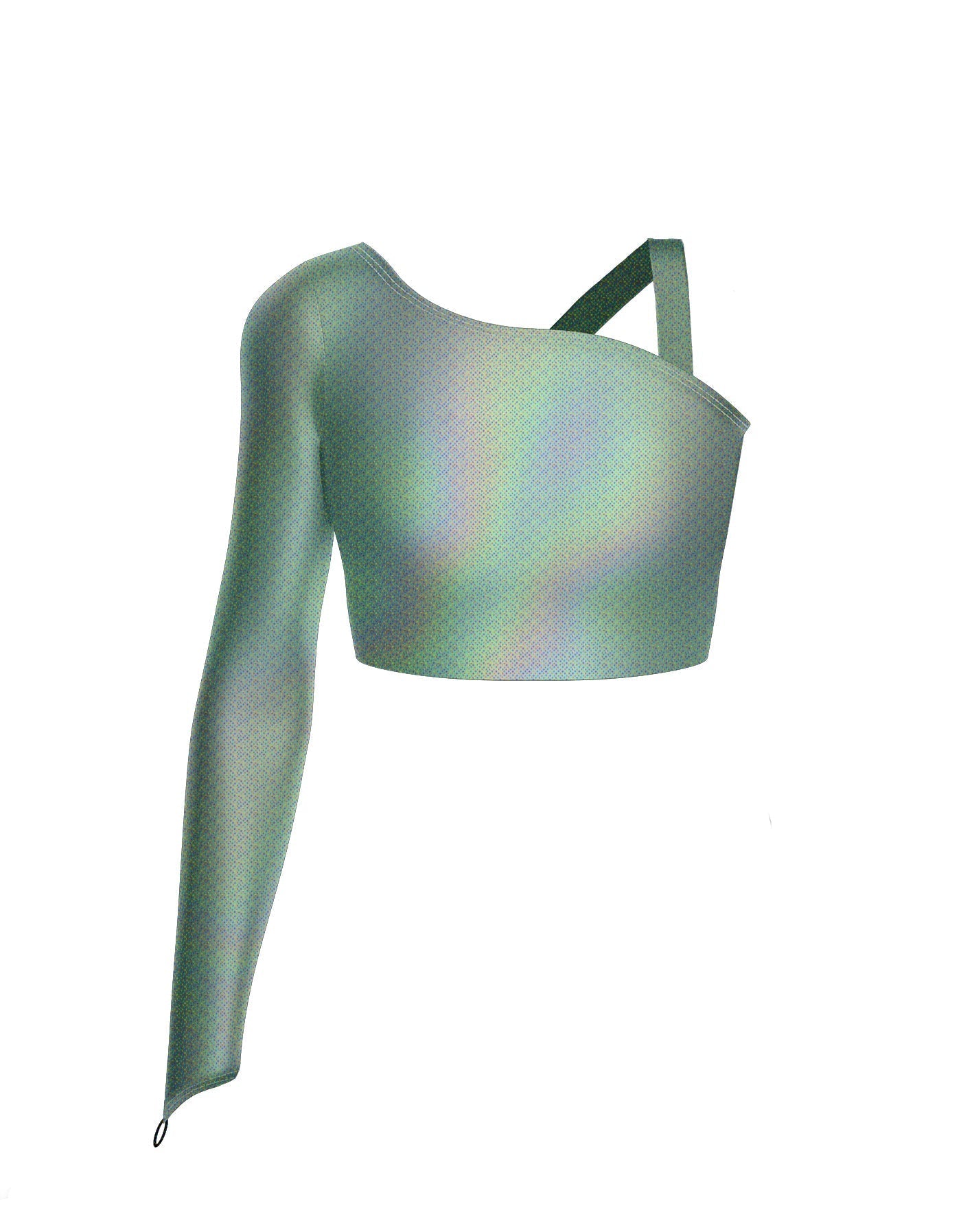 Hologram Sparks Fly Crop Top