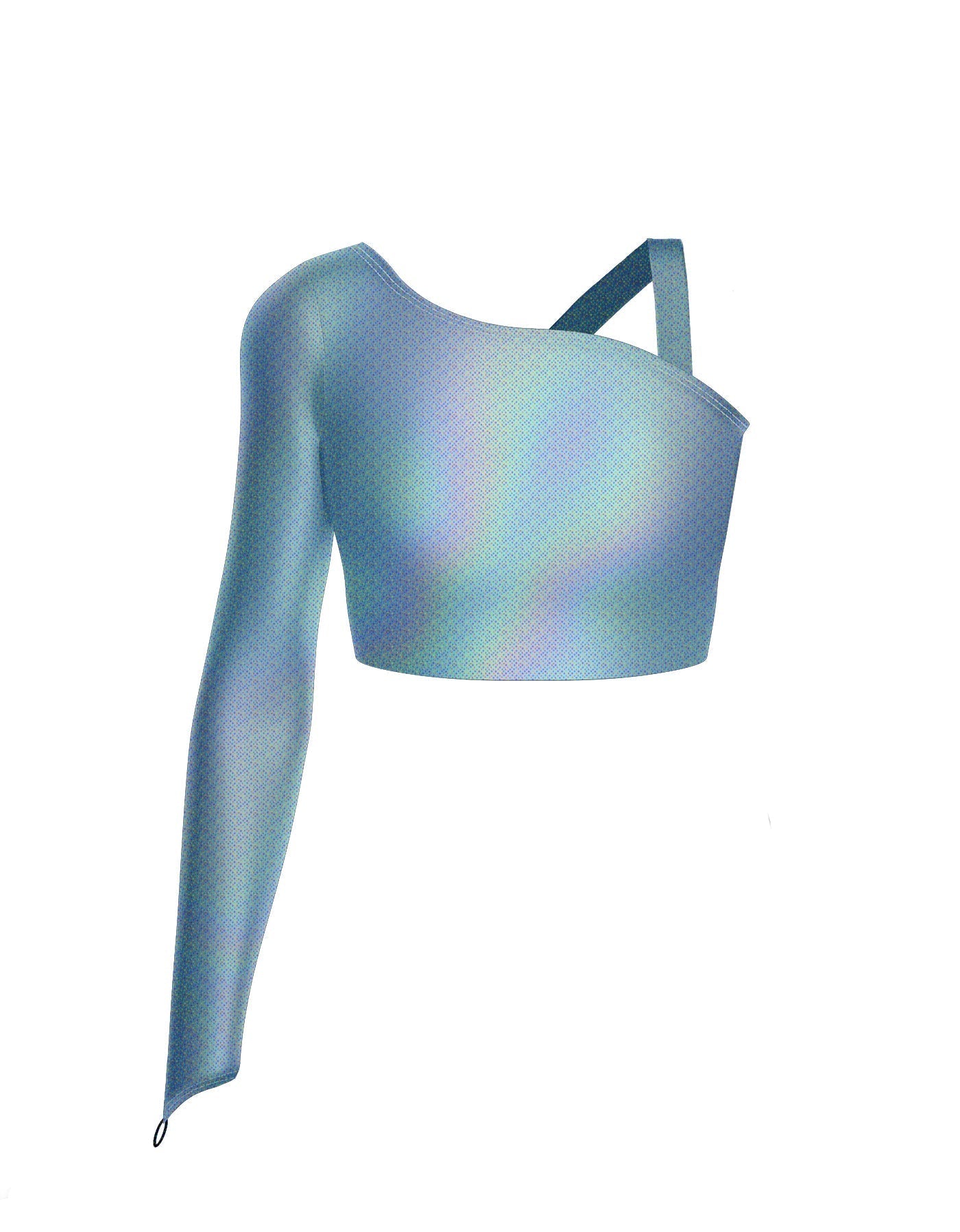 Hologram Sparks Fly Crop Top