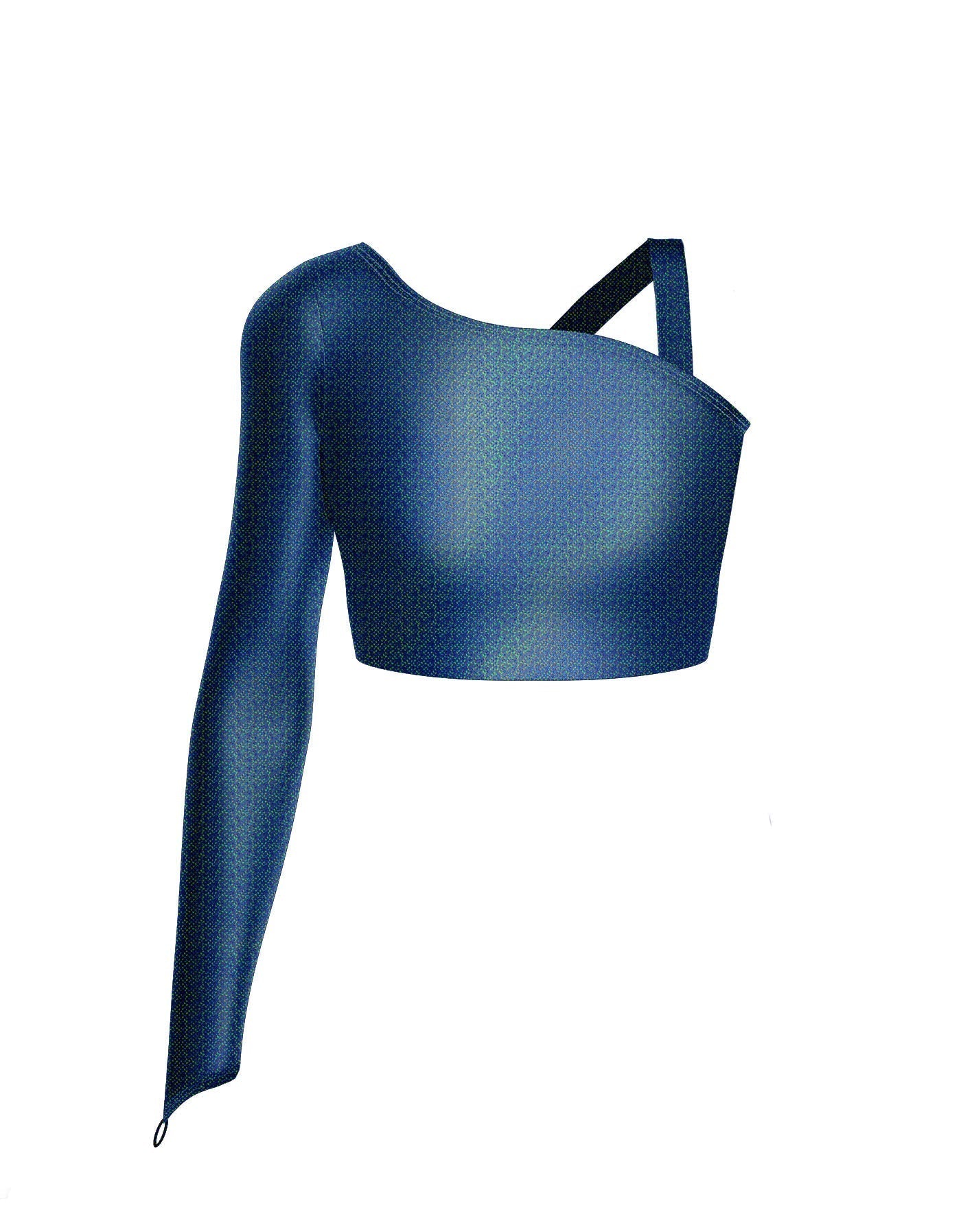 Hologram Sparks Fly Crop Top