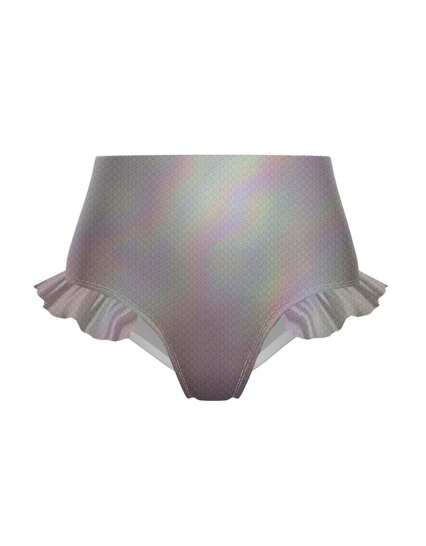 Hologram High Rise Panty with Ruffle
