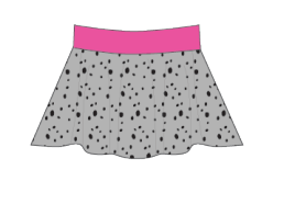 Custom Color Puppies In Paris Top Skirt