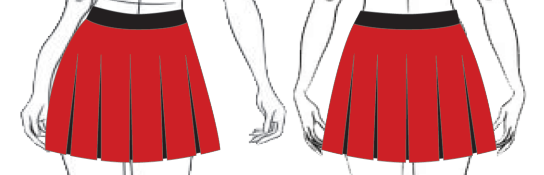 Custom Spamelot Pleated Skort