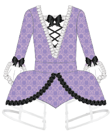 Custom Bridgerton - Square Neck Leotard with Large Cuff