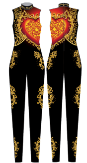 Custom MiCorazon Tneck Sleeveless Zipper Back Unitard