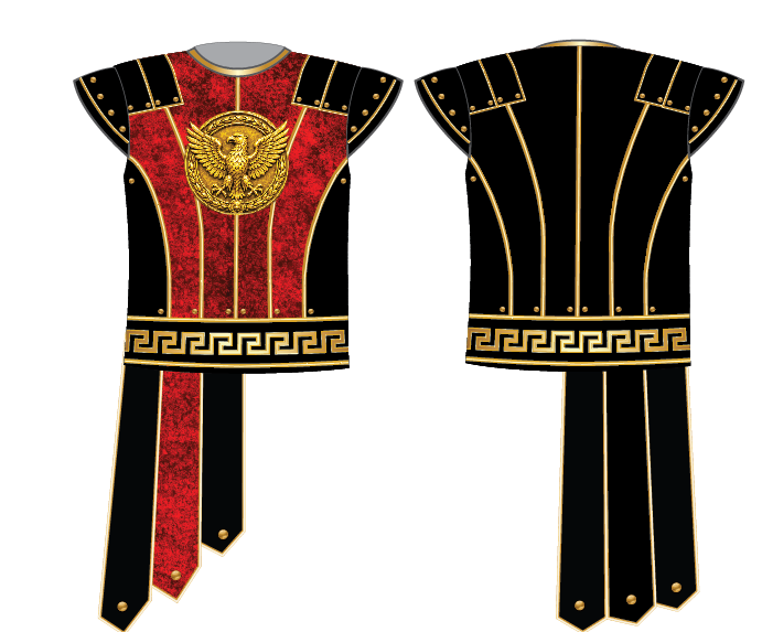 Custom Richardson High School Grecian Performance Vest - Round Cap Mid Rise Curve with Drop