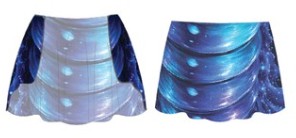Custom Abstract Caterpillar Mini Chiffon Skirt