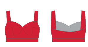 Custom Skintone Sweetheart Crop Gather Sleeve