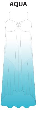 Custom Color Ombre Long Chiffon Dress