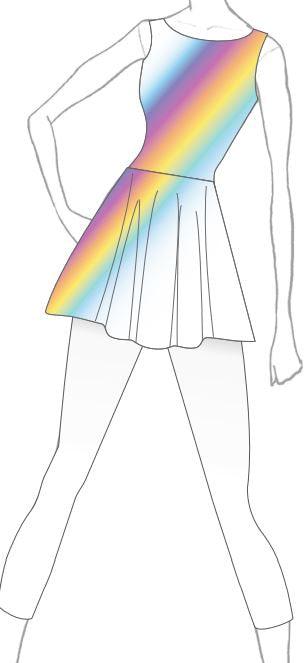 Rainbow Connection Conv. Tank Dress w/capri