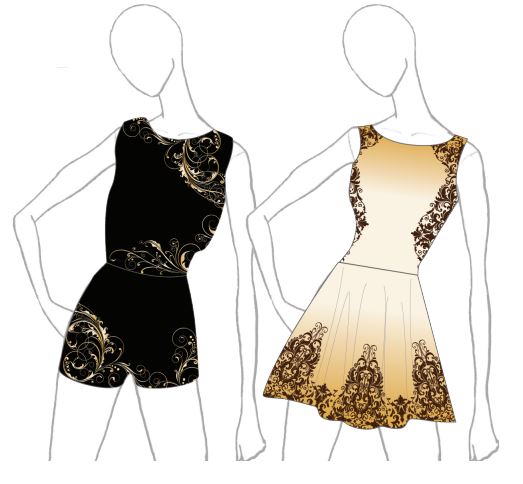 Custom Filigree Charm Convertible Tank Dress