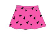 Custom Stone Age Triangles Top Skirt