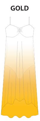 Custom Color Ombre Long Chiffon Dress