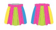 Custom Swish Swish Convertible Skirt SR Green