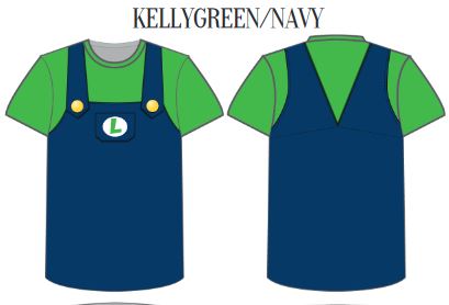 Custom Mario and Luigi Boys Short Sleeve Shirt