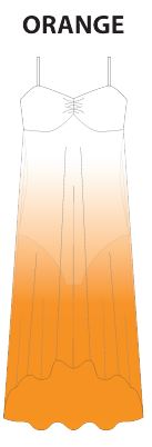 Custom Color Ombre Long Chiffon Dress