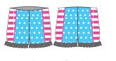 Custom Pool Party High Waisted Short with Ruffle Decoration