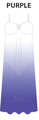 Custom Color Ombre Long Chiffon Dress
