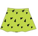 Custom Stone Age Triangles Top Skirt