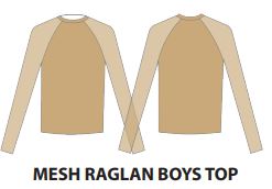 Custom Leave A Light On Mesh Raglan Boys Top