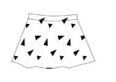 Custom Stone Age Triangles Top Skirt