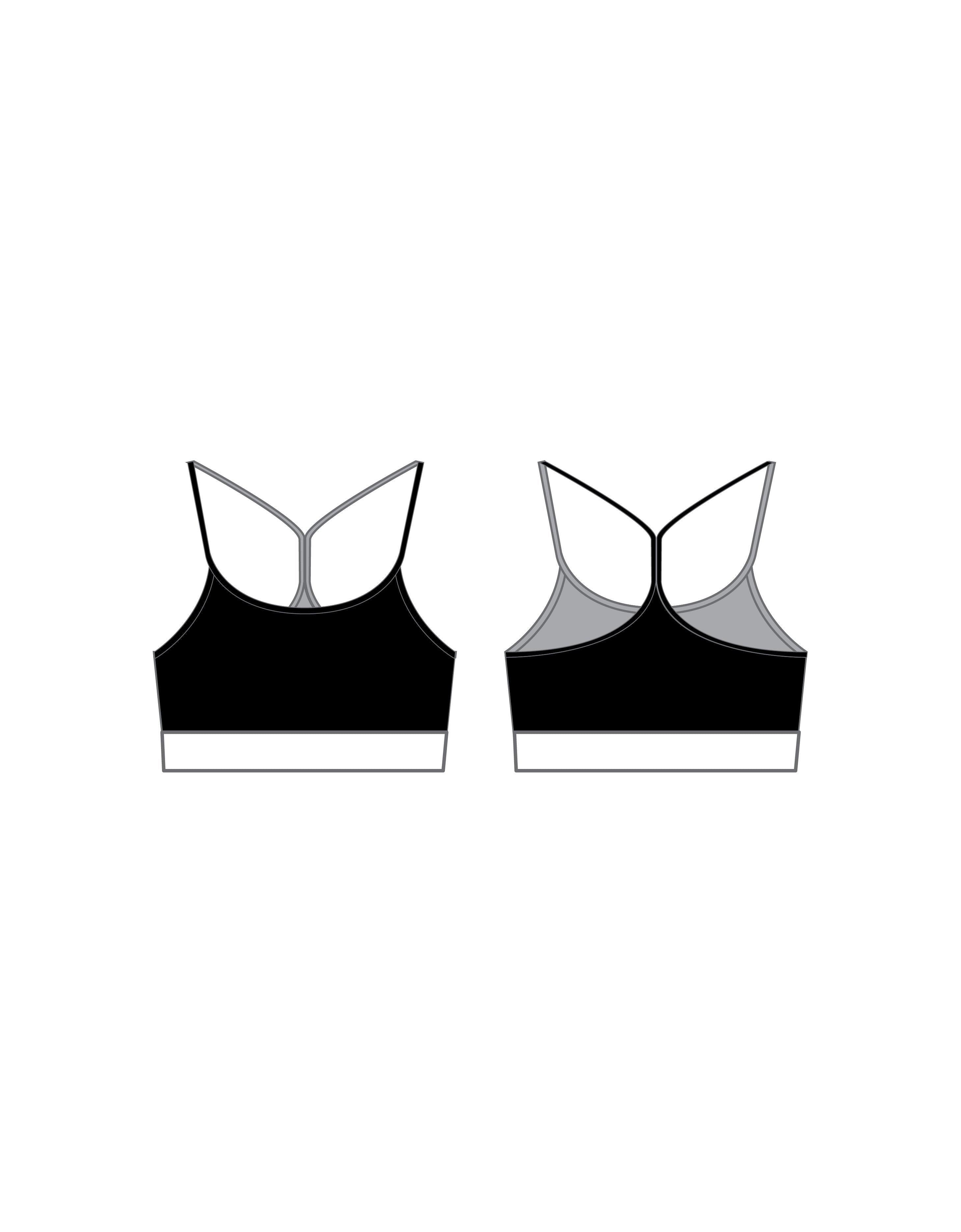 Triangular Popcolour Racer Strap Crop - Hamilton Theatrical