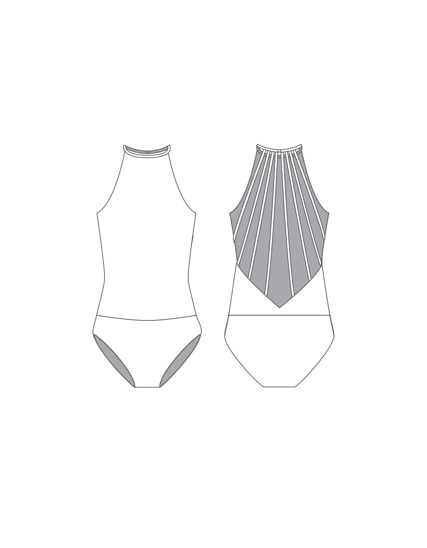 Custom Inked What Do You Mean Halter Leotard - Lycra