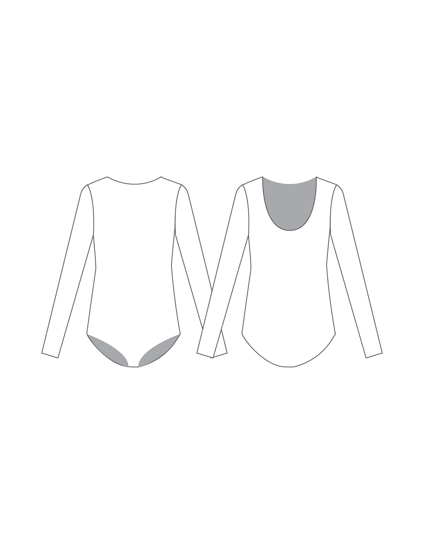 Custom Inked Long Sleeve Leotard - Lycra
