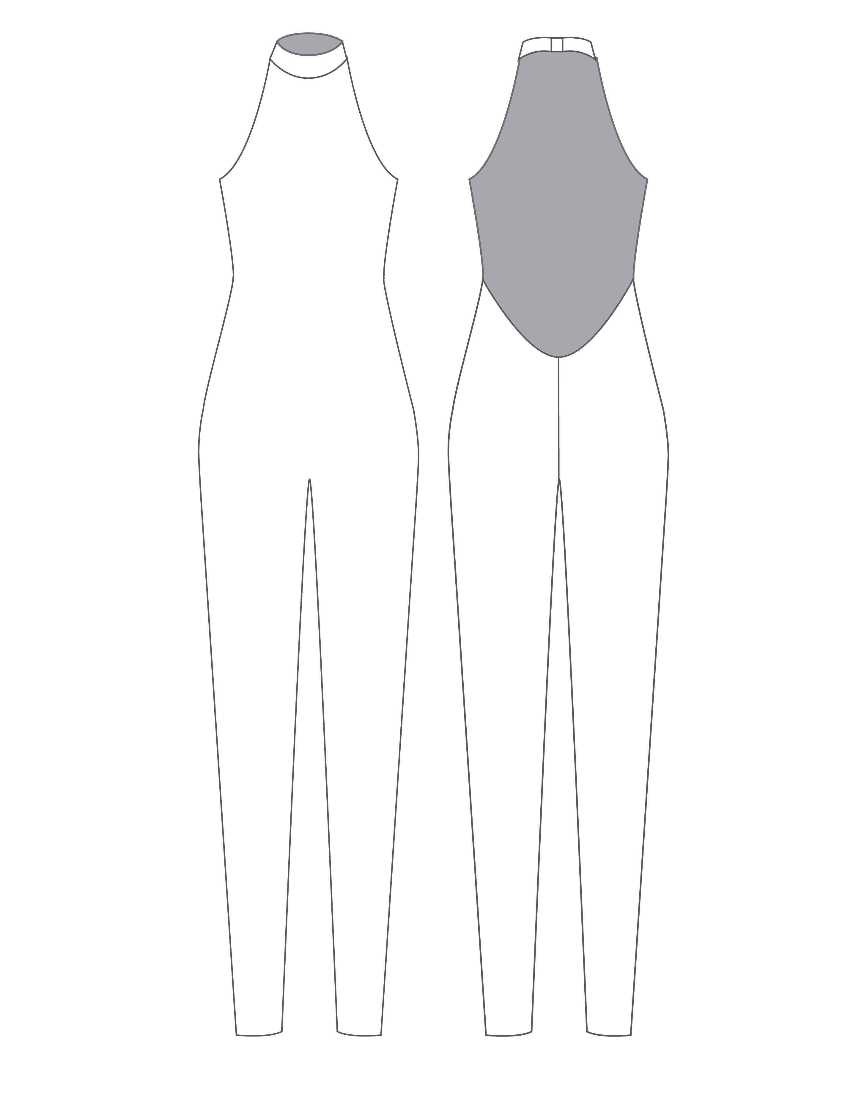 Custom Inked Halter Low Back Unitard - Lycra