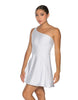 Custom White Convertible One Shoulder Dress
