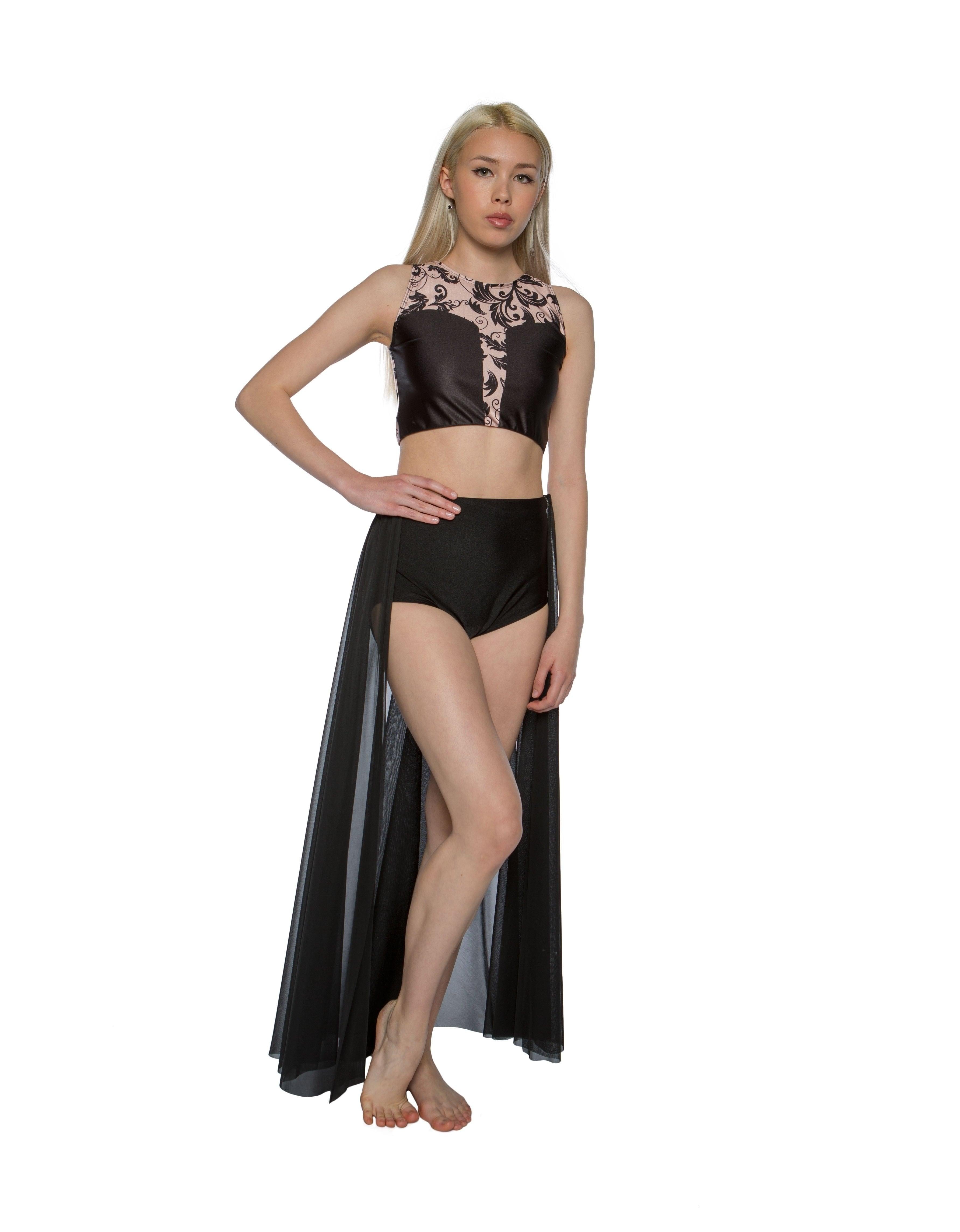 Silk Sleeveless Crop Top - Hamilton Theatrical