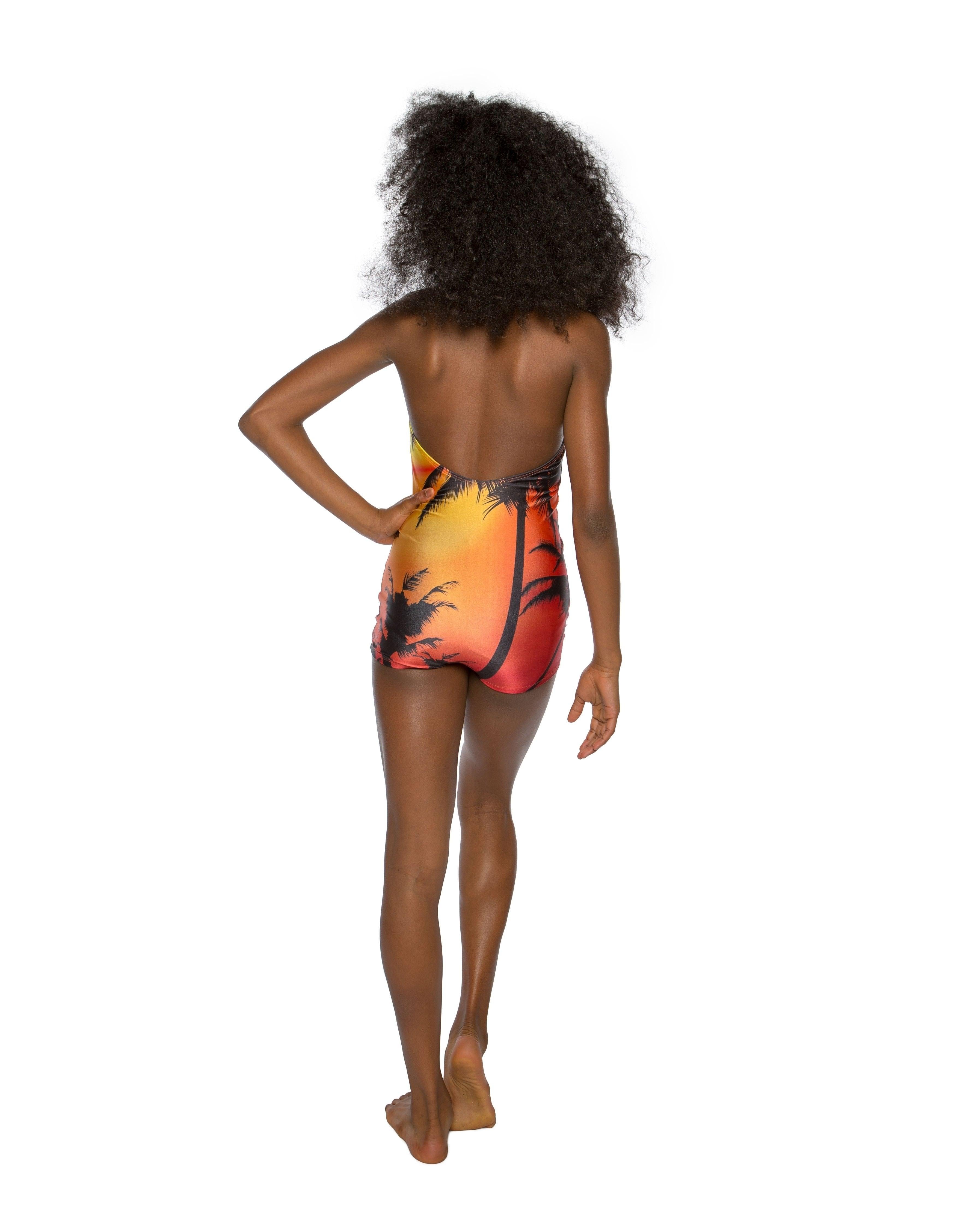Tropical Halter Biketard