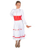 Jolly Holiday LS Puff Sleeve TNeck Dress with Character Skirt